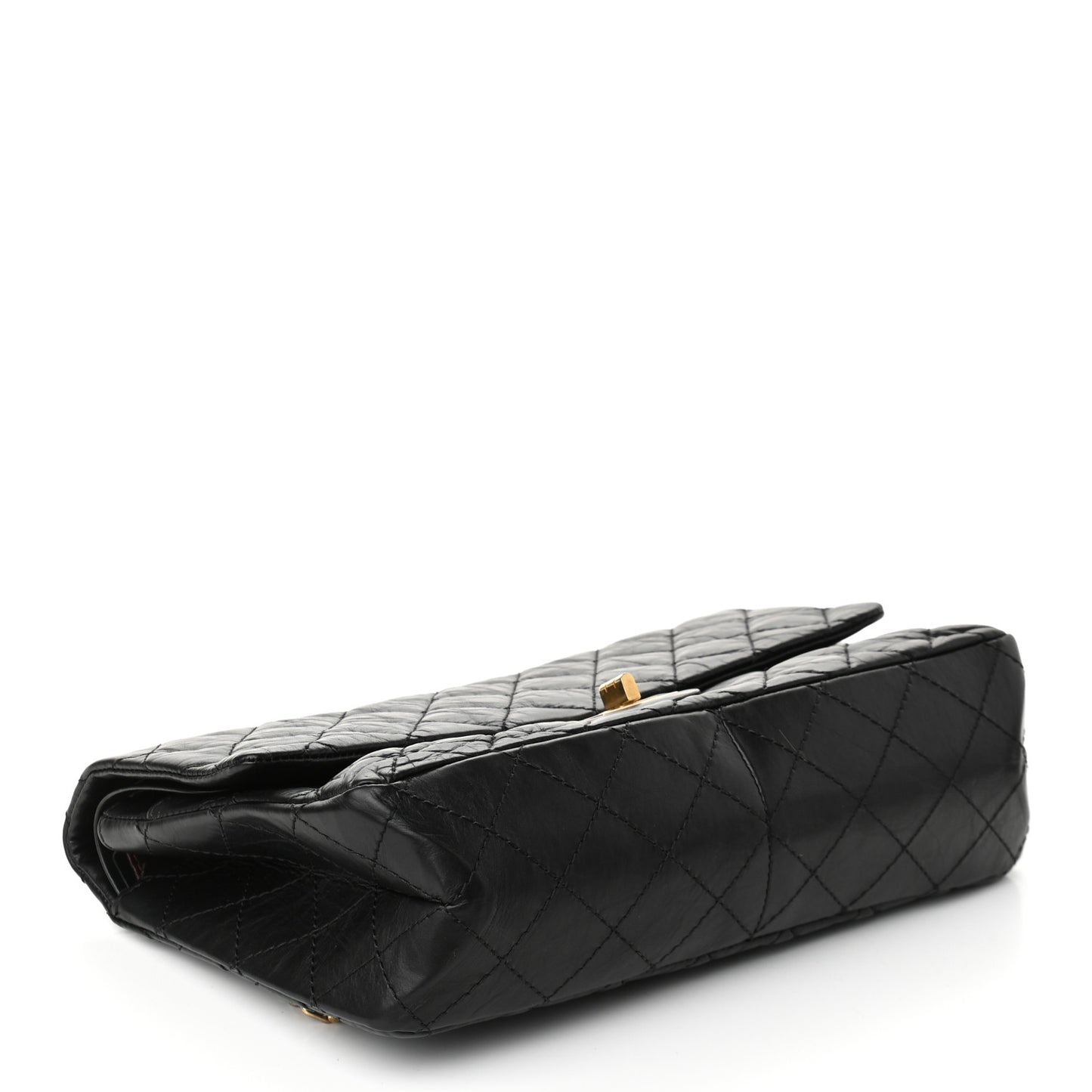 Aged Calfskin Quilted 2.55 Reissue 226 Flap Black