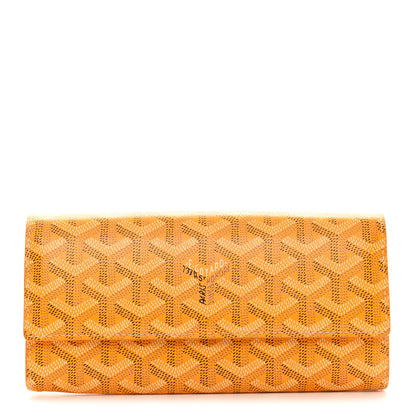 Goyard Goyardine Varenne Long Wallet Yellow 1 of 9
