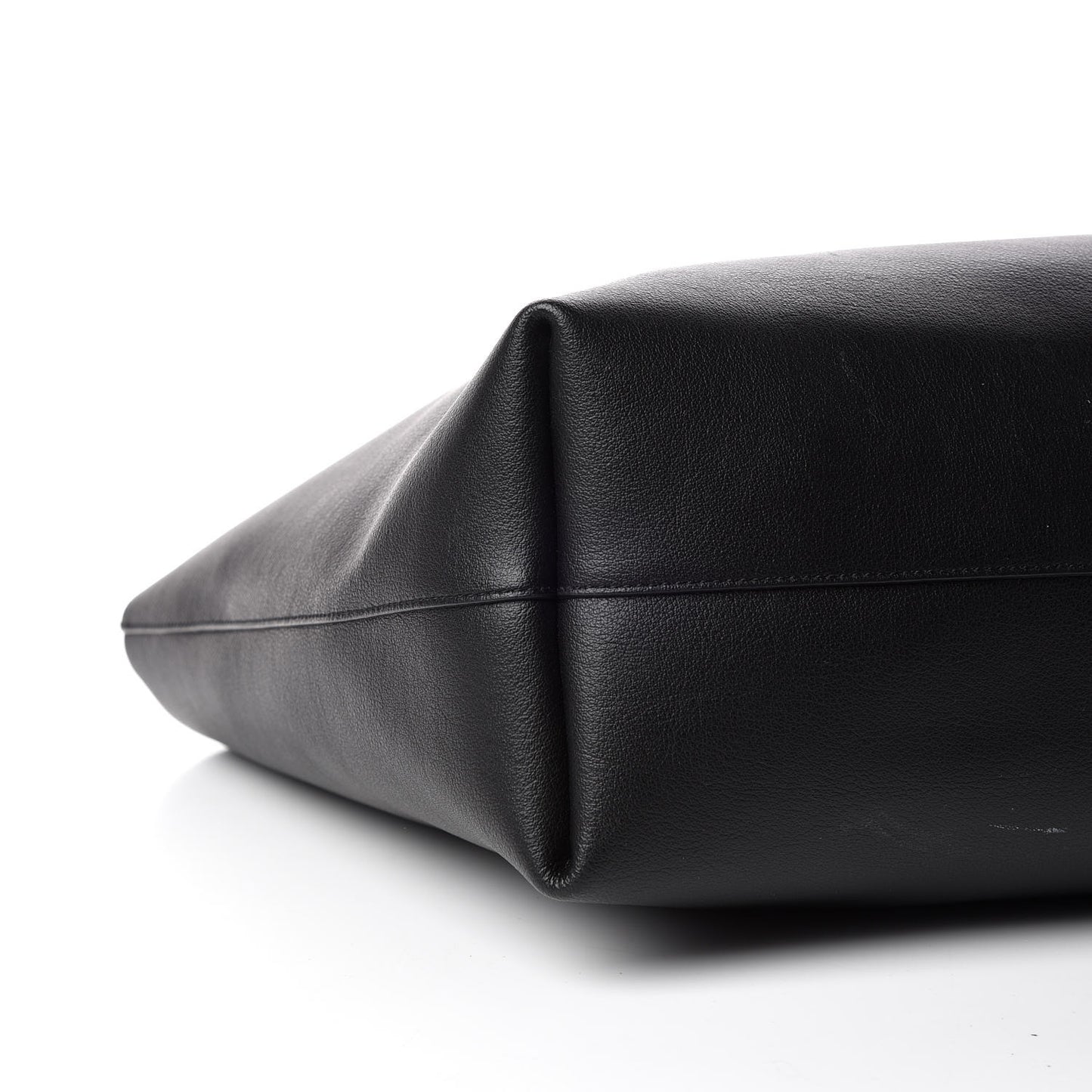 Calfskin Large Shopping Tote Black