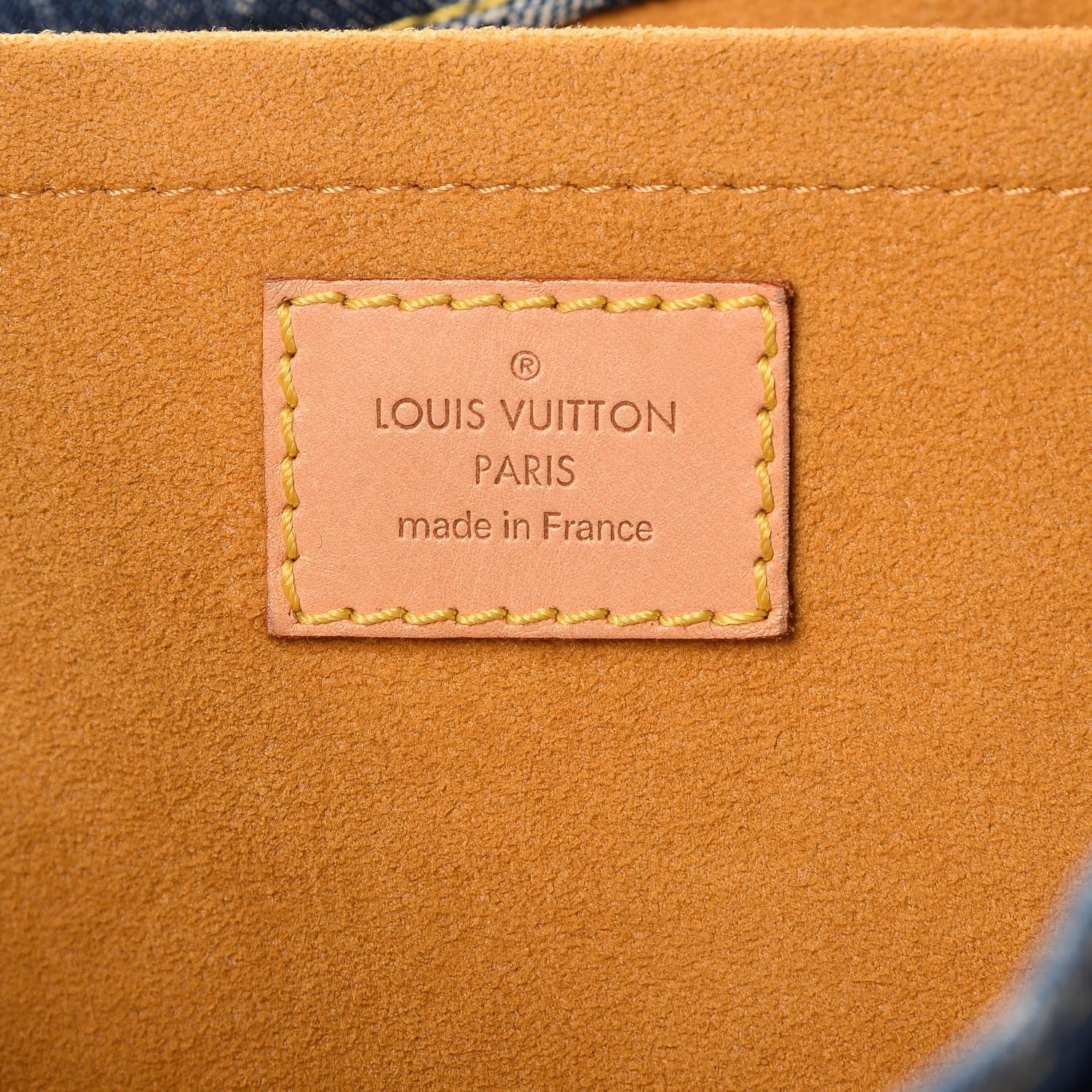 Louis Vuitton Monogram Denim Sac Plat Blue 6 of 7