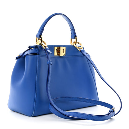 Fendi Nappa Mini Peekaboo Iconic Satchel Bleuette 3 of 12