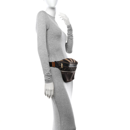 Fendi Vitello Century Maglia Pattern Mix Belt Bag Havana 2 of 11