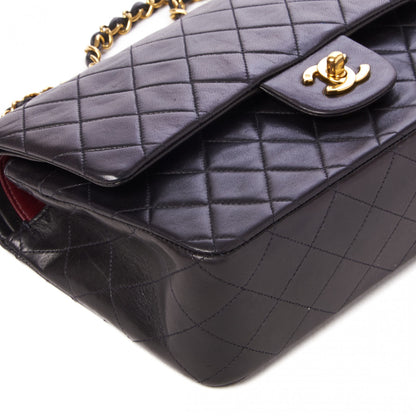 Chanel Lambskin Quilted Medium Double Flap Black 5 of 9