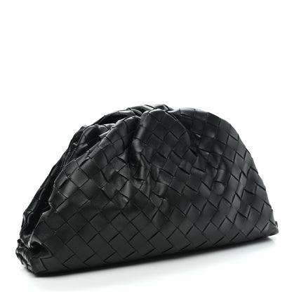 Bottega Veneta Nappa Maxi Intreccio The Pouch Oversized Clutch Black 3 of 7