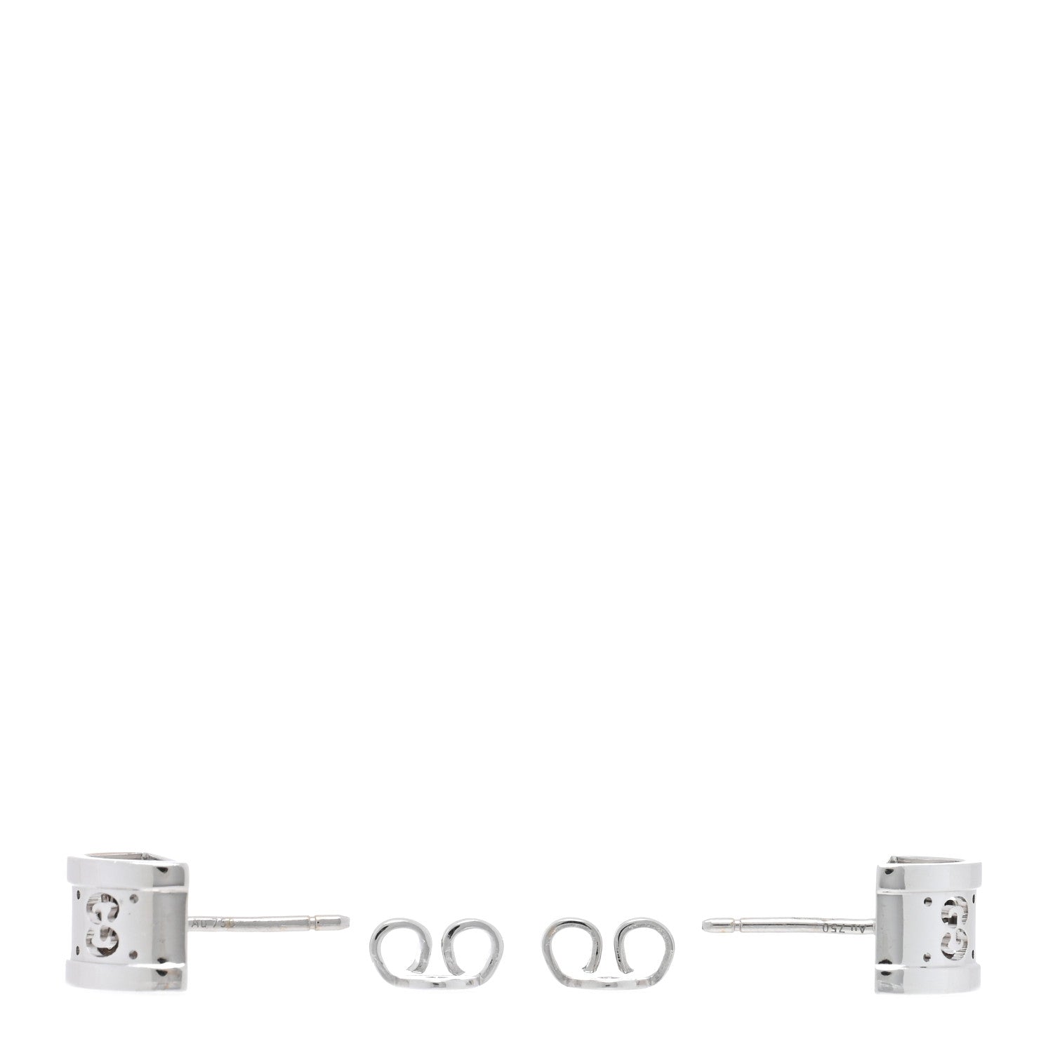 Gucci 18K White Gold Icon Twirl Earrings 3 of 5