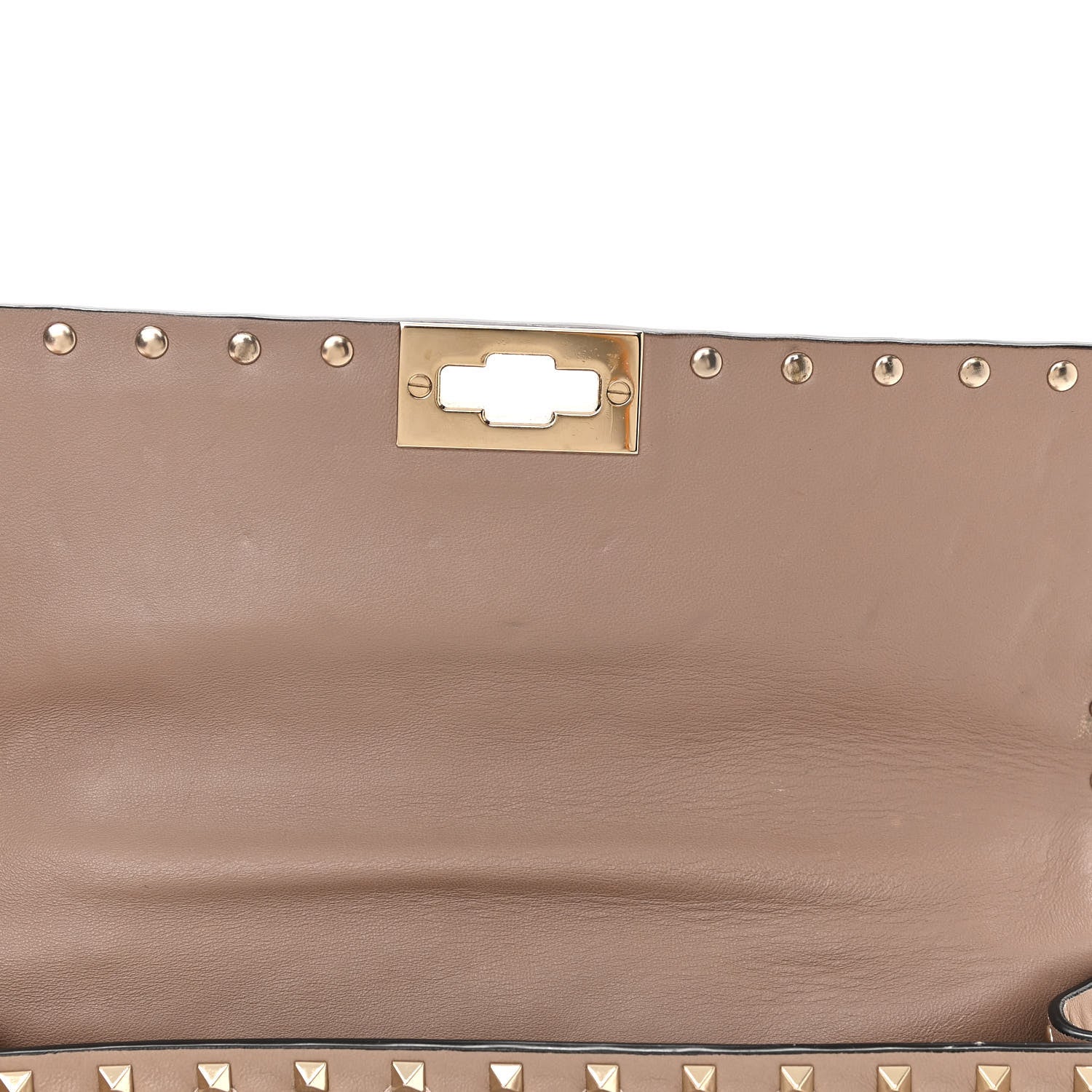 Valentino Garavani Lambskin Medium Rockstud Spike Shoulder Bag Poudre 11 of 12