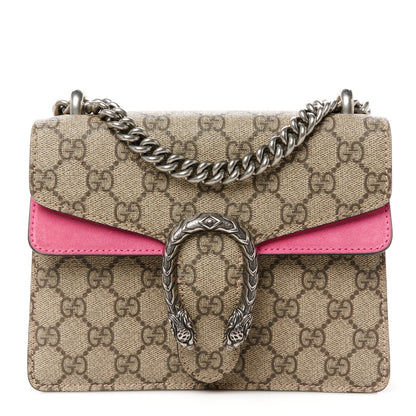 Gucci GG Supreme Monogram Mini Dionysus Shoulder Bag Pink 1 of 12