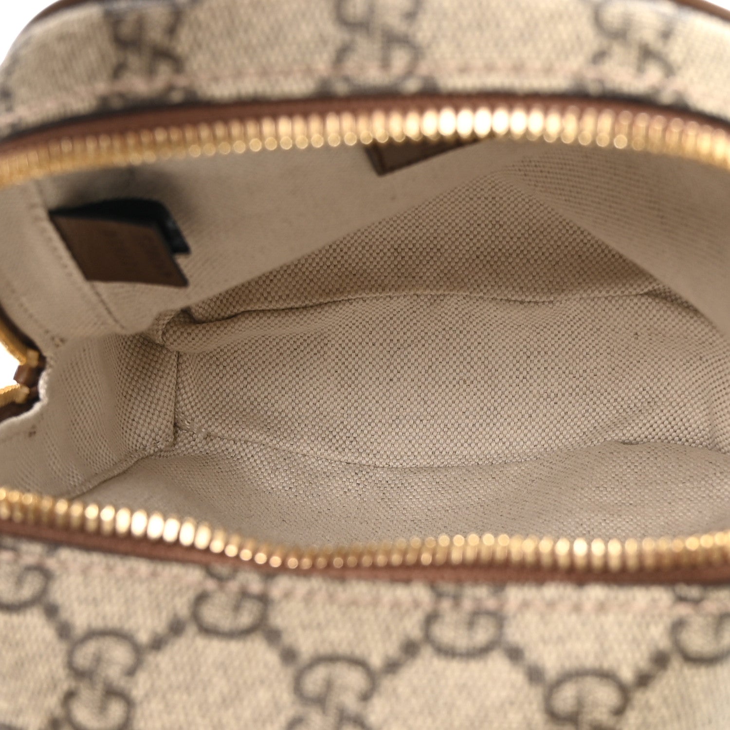 Gucci GG Supreme Monogram Azalea Calfskin Retro Interlocking G Multi-Function Bag Beige Ebony Brown Sugar 4 of 9