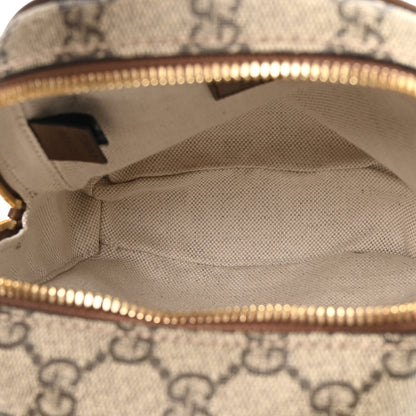 Gucci GG Supreme Monogram Azalea Calfskin Retro Interlocking G Multi-Function Bag Beige Ebony Brown Sugar 4 of 9