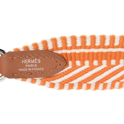 Hermes Toile Swift 25mm Sangle Cavale Shoulder Strap Abricot Ecru Gold 3 of 5