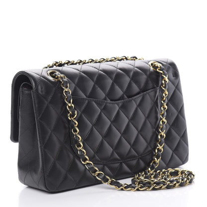 Chanel Lambskin Quilted Medium Double Flap Black 3 of 14
