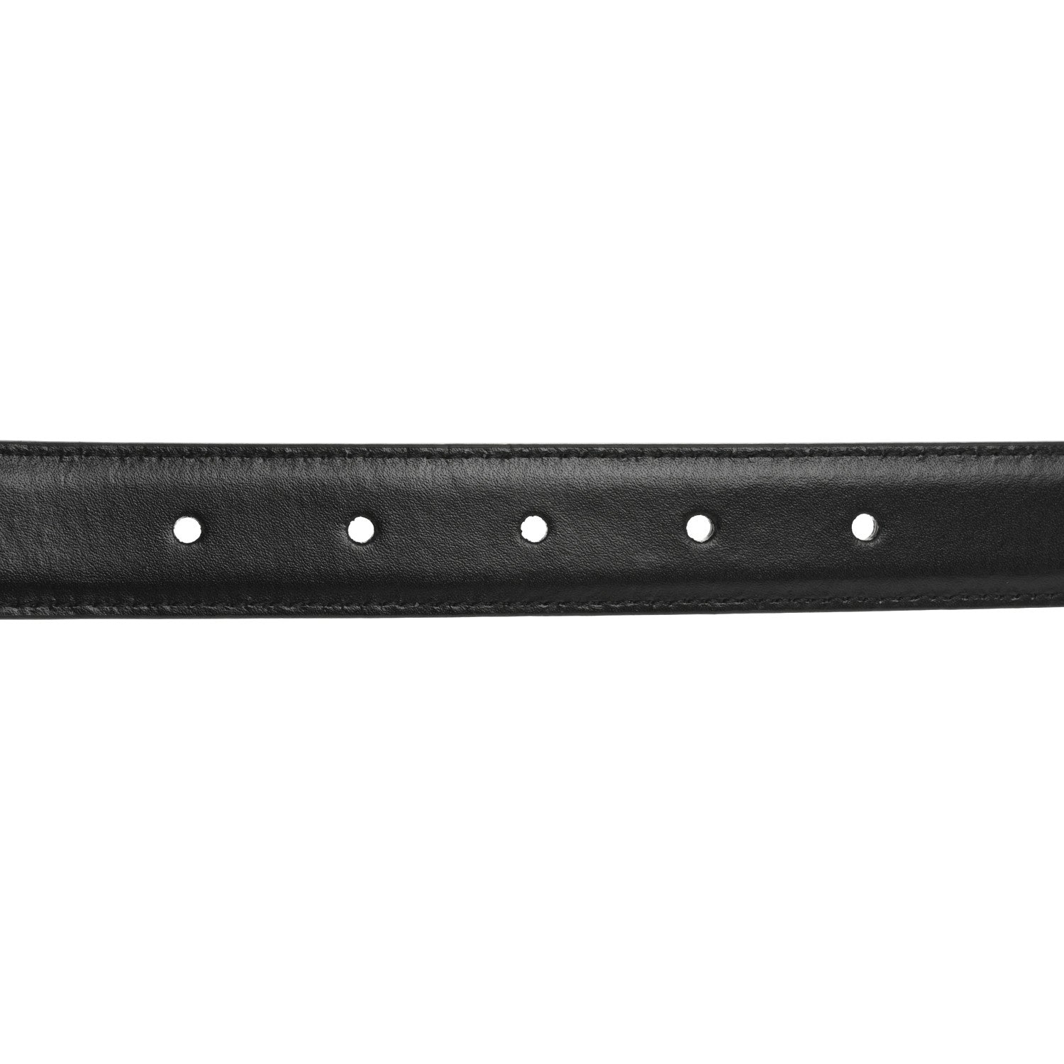 Celine Box Calfskin Small 25mm Triomphe Belt 75 30 Black 4 of 7