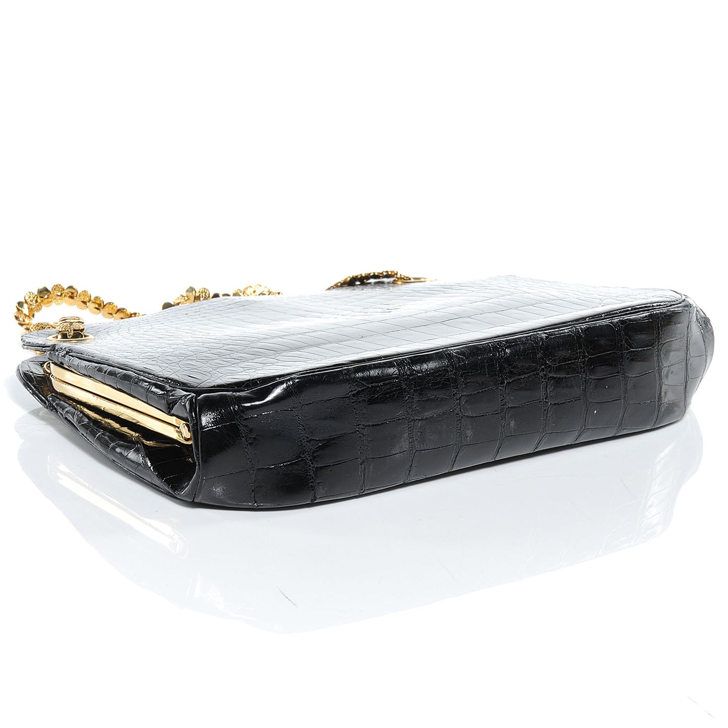 Crocodile Evening Bag Black