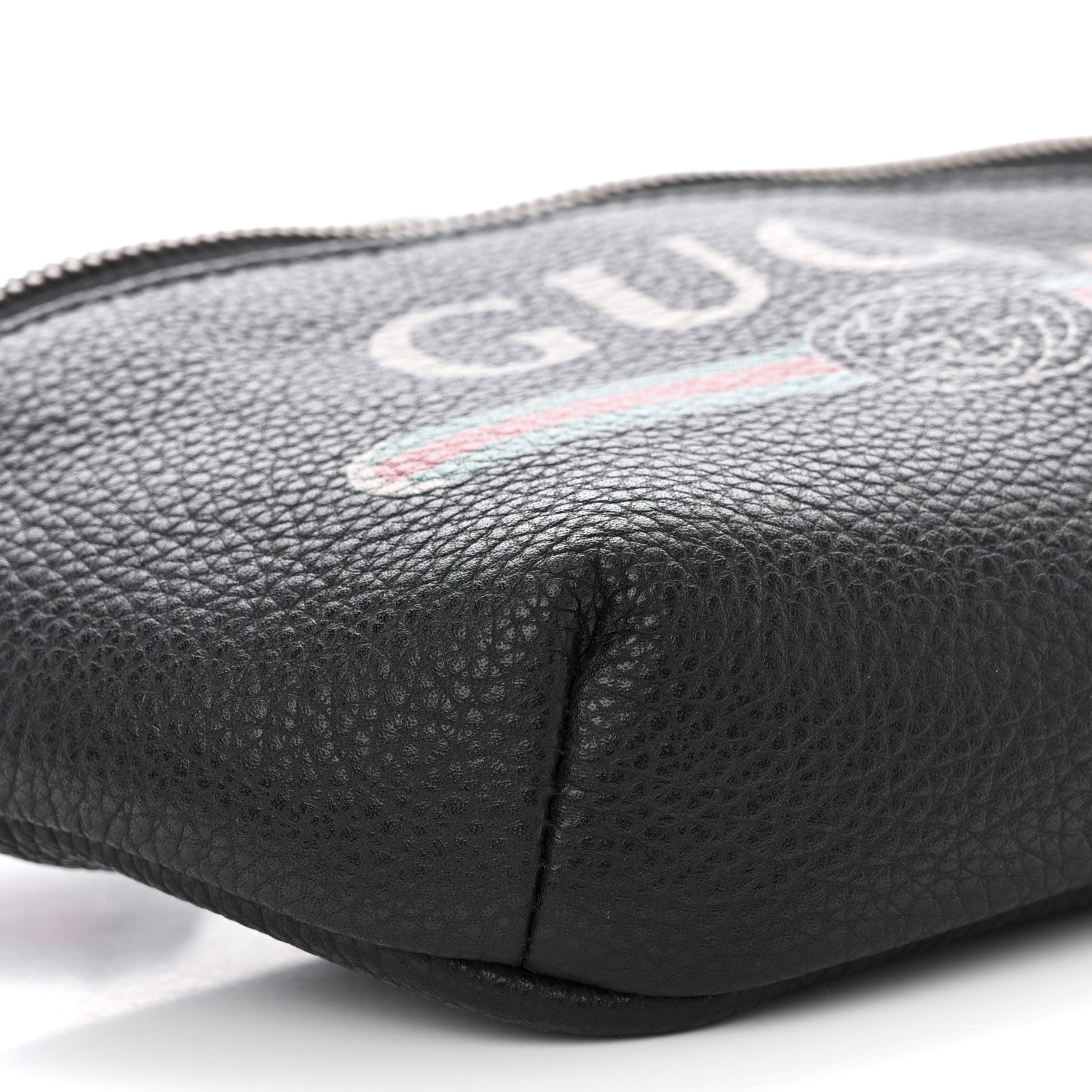 Gucci Grained Calfskin Small Logo Belt Bag Black 9 of 12