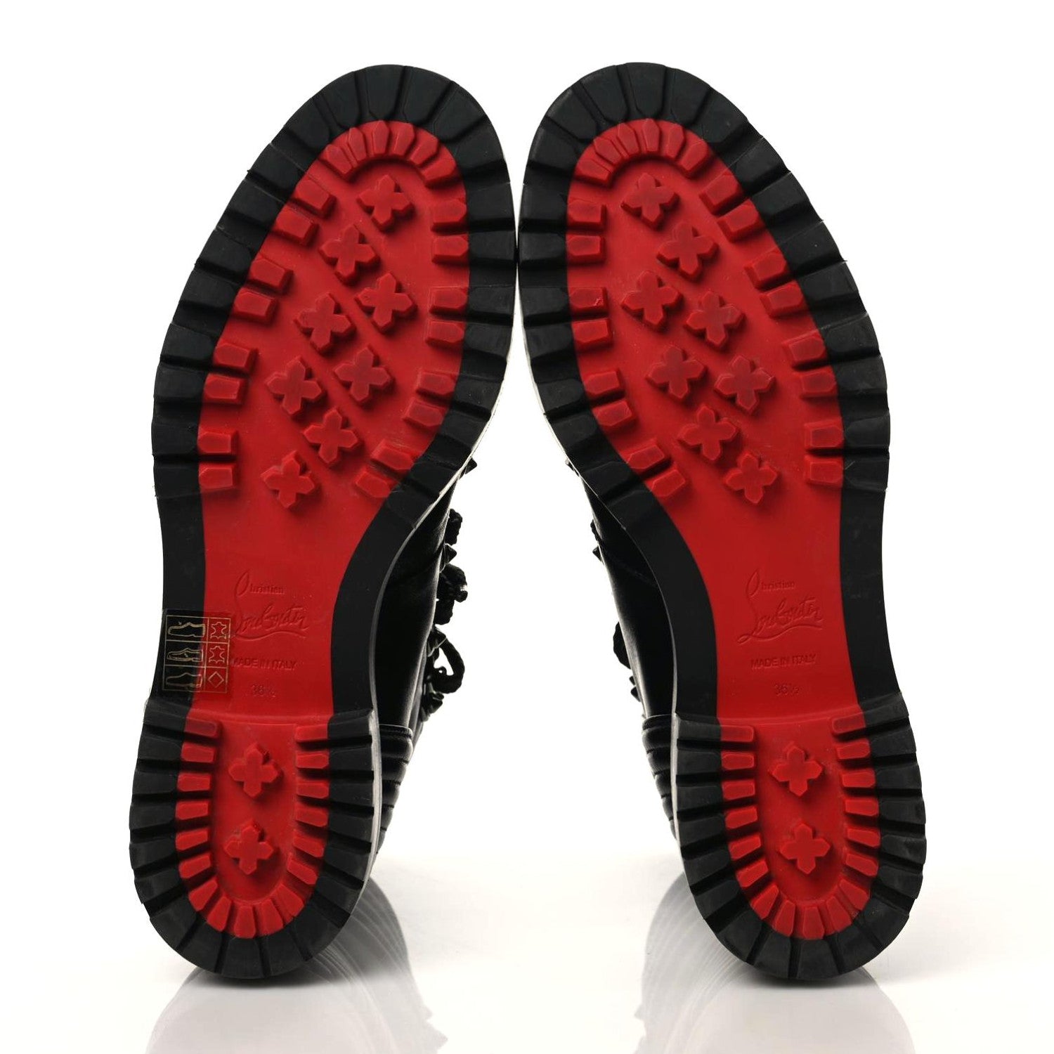 Christian Louboutin Nappa Mad Flat Boots 36.5 Black 6 of 9