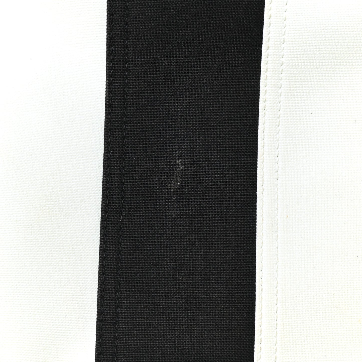 Canvas Noe Striped Tote Black White