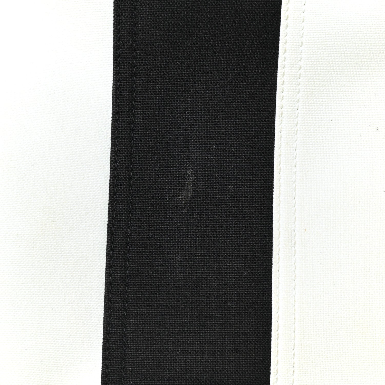 Saint Laurent Canvas Noe Striped Tote Black White 11 of 12