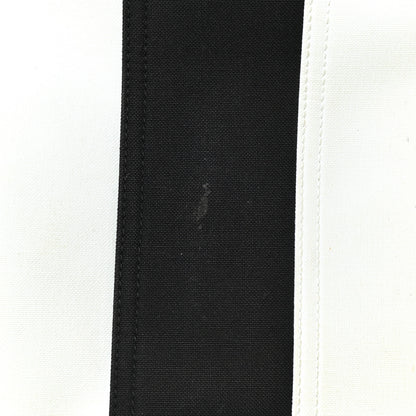 Saint Laurent Canvas Noe Striped Tote Black White 11 of 12
