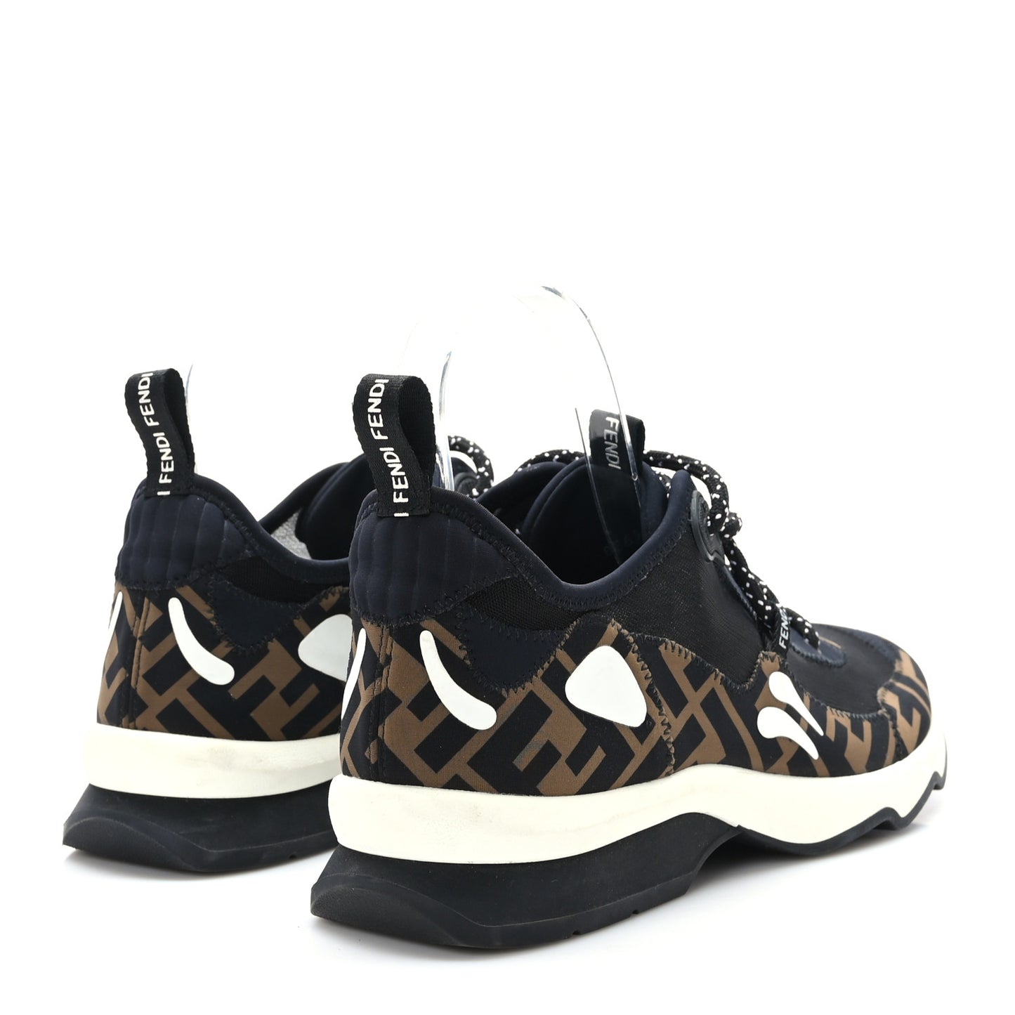 Technical Mesh Lycra FFreedom Patchwork Sneakers 39.5 Black Tobacco