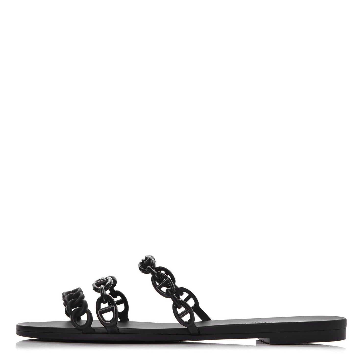Rubber Chaine d'Ancre Rivage Sandals 39 Black