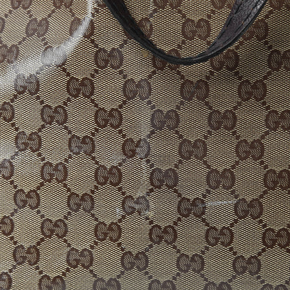 Gucci Crystal Monogram Large Babouska Vertical Shopping Tote Brown 14 of 14