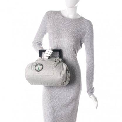 Chanel Toile Striped Coco Paris Tote Navy 2 of 7
