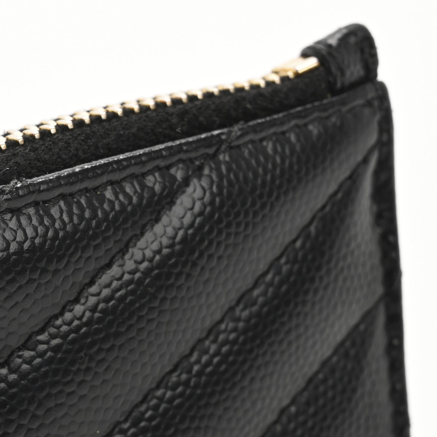 Monogram Grain de Poudre 5 Fragments Zip Pouch Card Holder Black