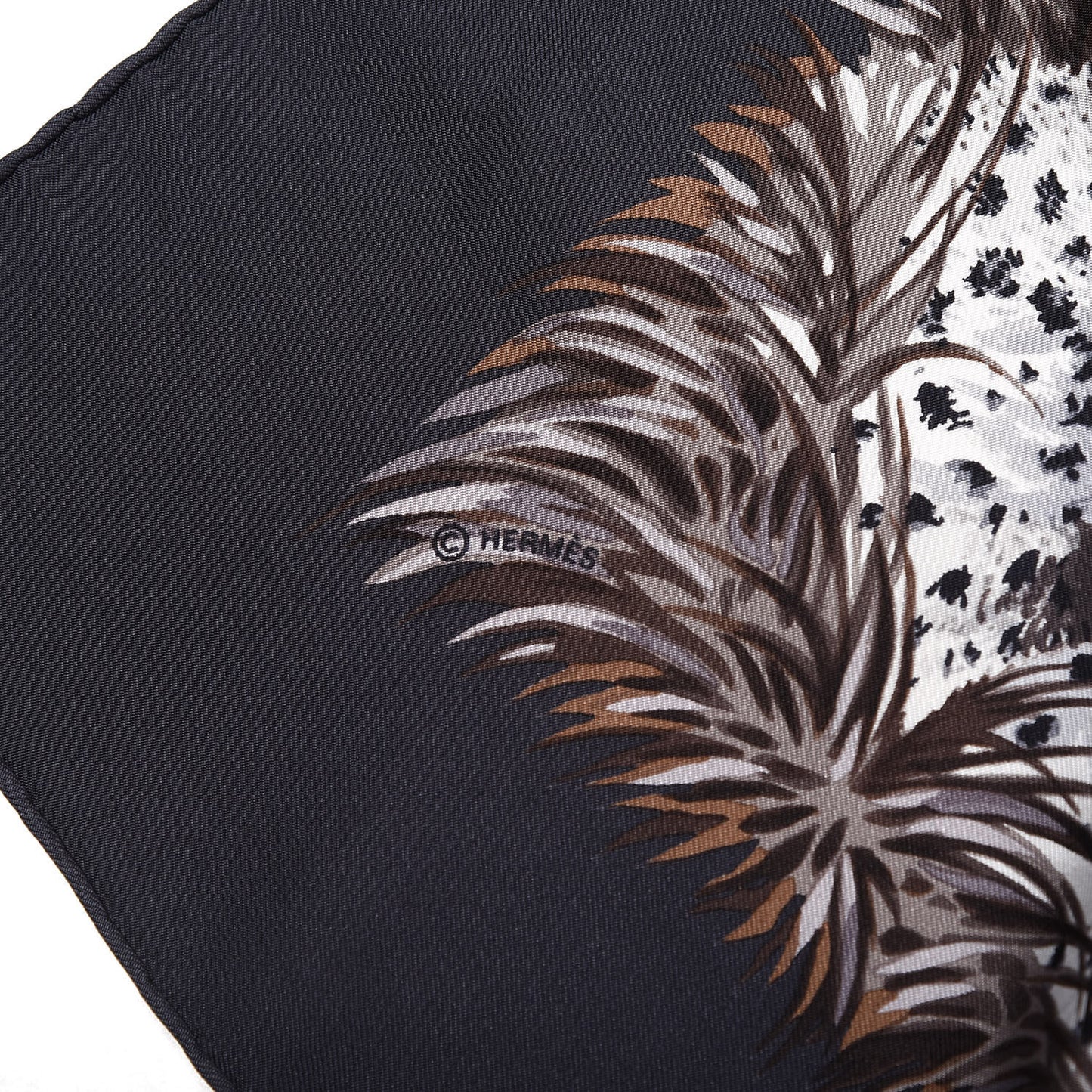 Silk Guepards Scarf 90