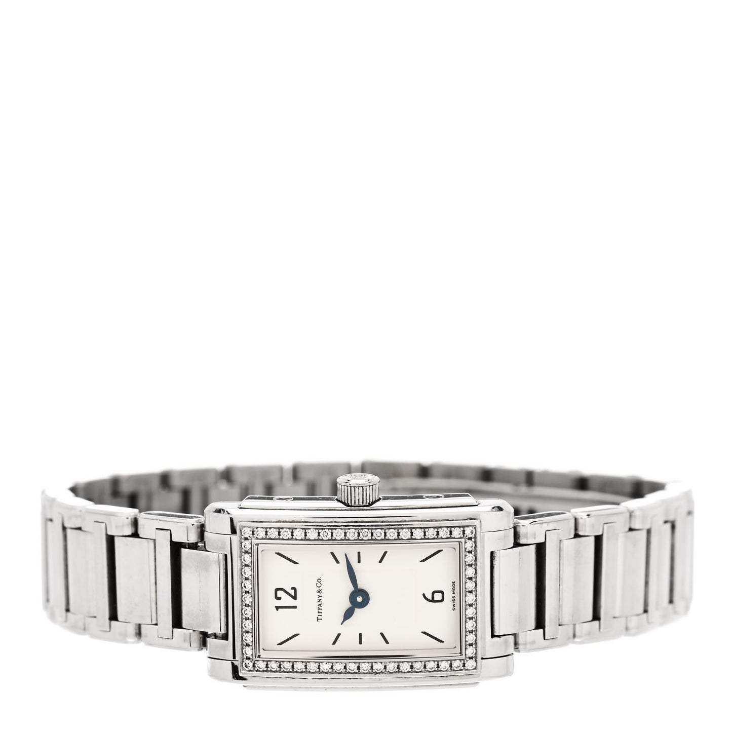 Stainless Steel Diamond Bezel 18mm Resonator Quartz Watch