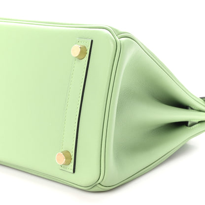 Hermes Swift Birkin 25 Vert Criquet 9 of 10