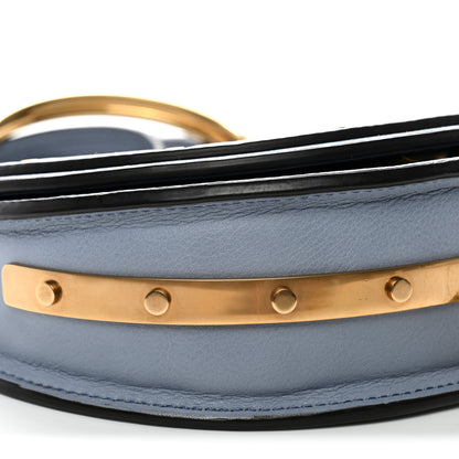 Chloe Calfskin Small Nile Bracelet Minaudiere Bag Washed Blue 10 of 13
