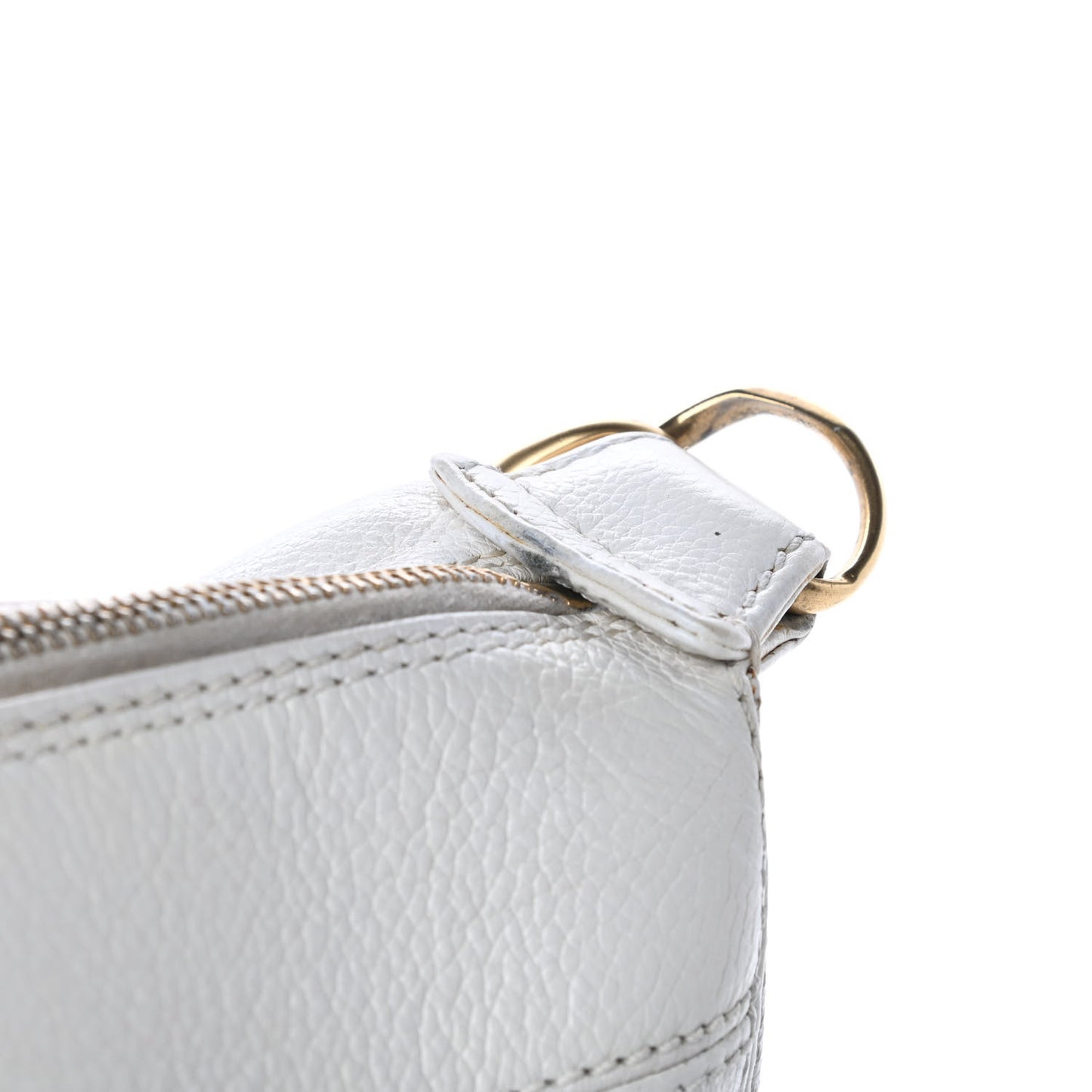 Calfskin CC Hobo White