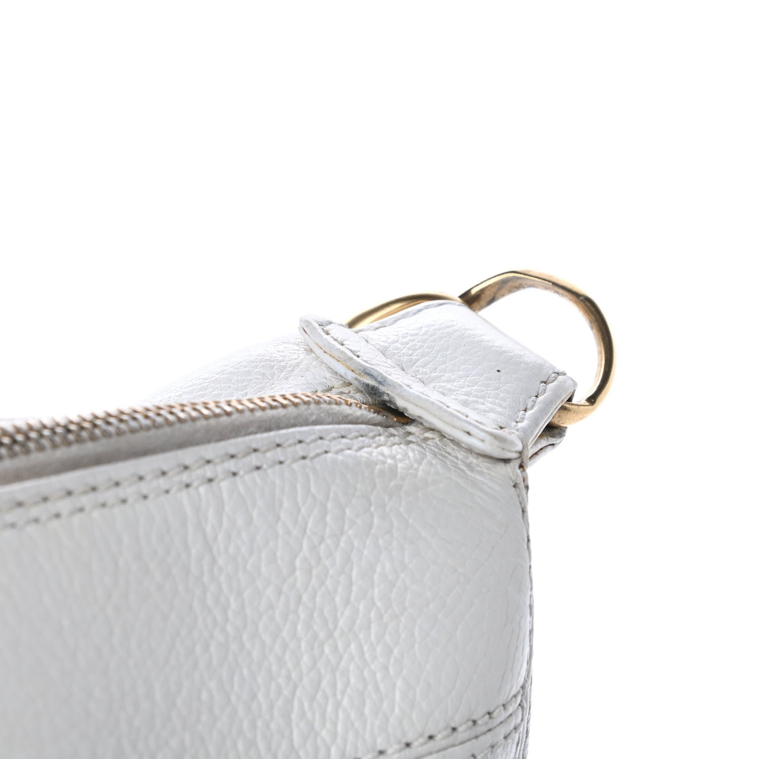 Chanel Calfskin CC Hobo White 13 of 15