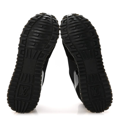 Louis Vuitton Suede Monogram Run Away Sneakers 37 Black 6 of 9