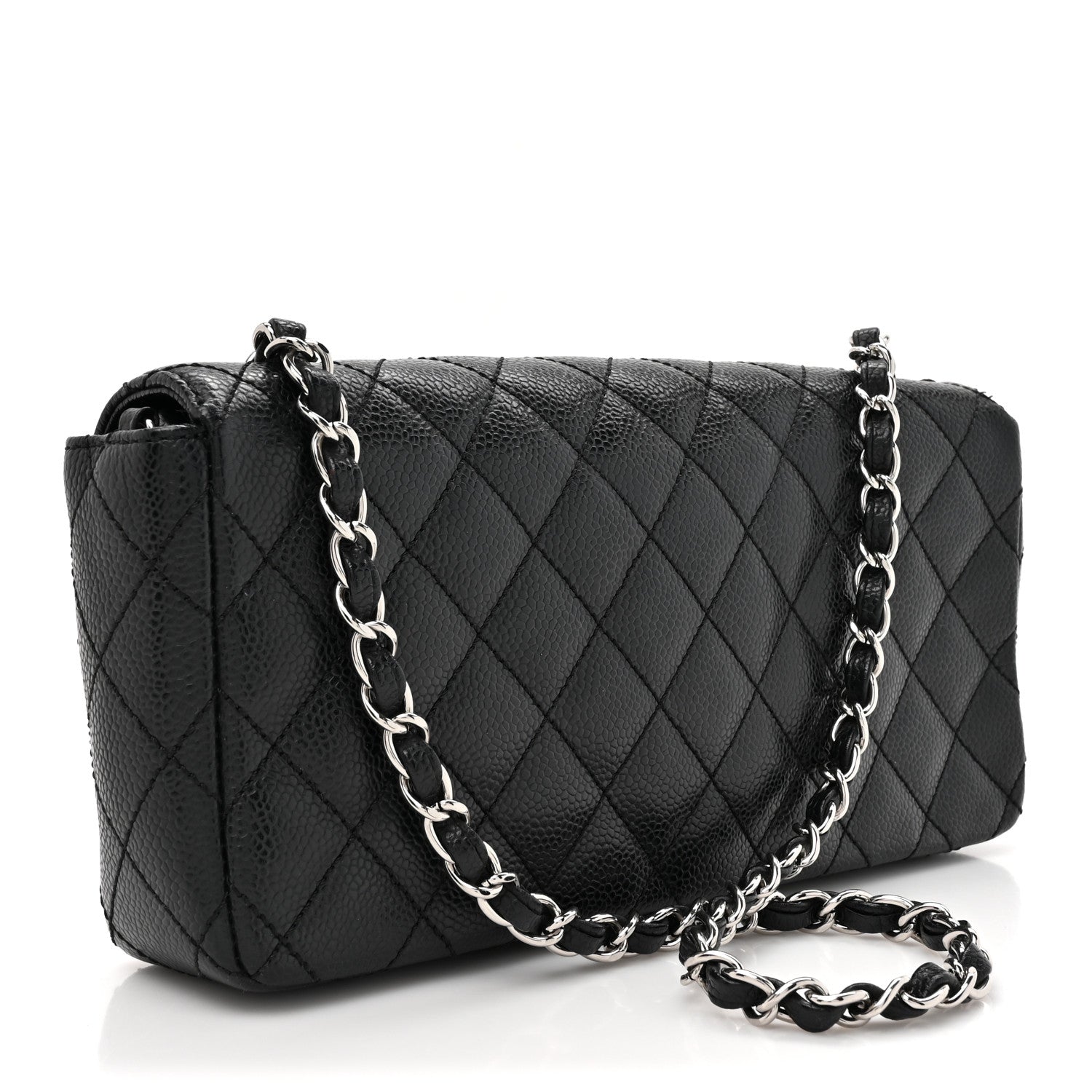 Chanel Caviar Quilted East West Flap Black 3 of 12