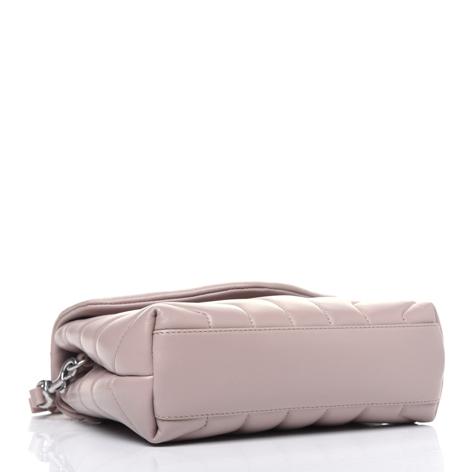 Saint Laurent Calfskin Y Quilted Monogram Toy Loulou Crossbody Bag Light Natural 4 of 14