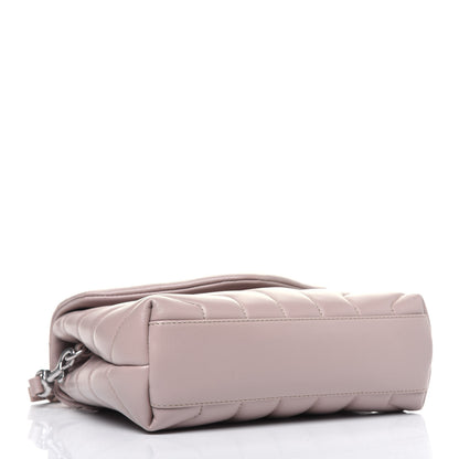Saint Laurent Calfskin Y Quilted Monogram Toy Loulou Crossbody Bag Light Natural 4 of 14