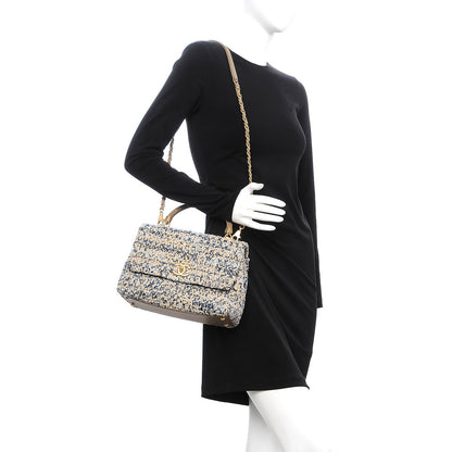 Chanel Crochet Small Coco Handle Flap Beige 2 of 9