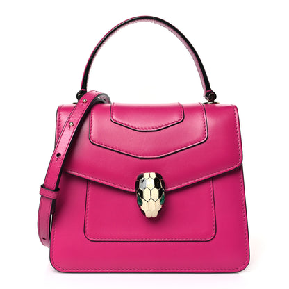 Bulgari Calfskin Serpenti Forever Top Handle 1 of 8