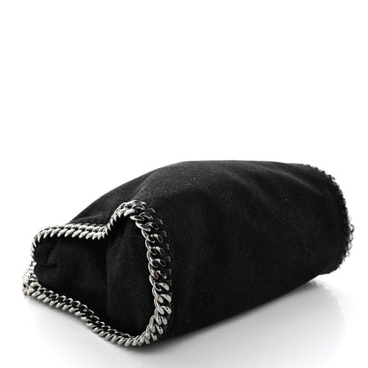 Stella McCartney Shaggy Deer Mini Falabella Fold Over Tote Black 4 of 11