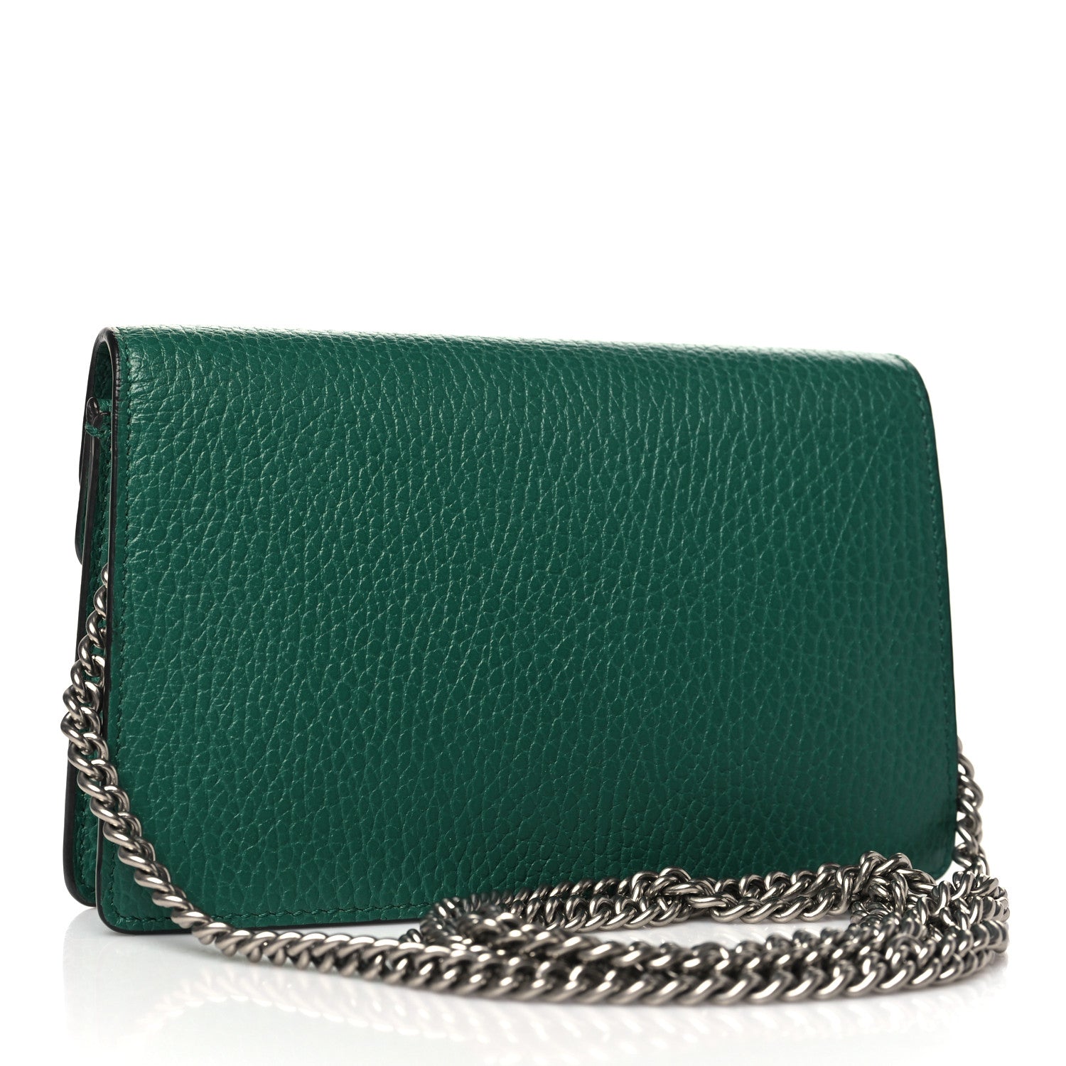 Gucci Dollar Calfskin Crystal Super Mini Dionysus Shoulder Bag Emerald 3 of 9
