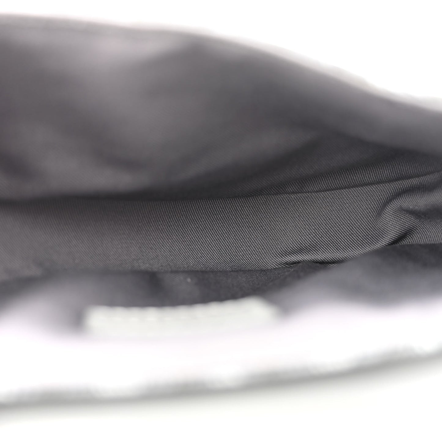 CHRISTIAN DIOR Coated Canvas CD Diamond Mens Mini Saddle Bag Grey