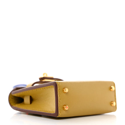 Hermes Tadelakt Mini Kelly Twilly Bag Charm Cardamome 3 of 7