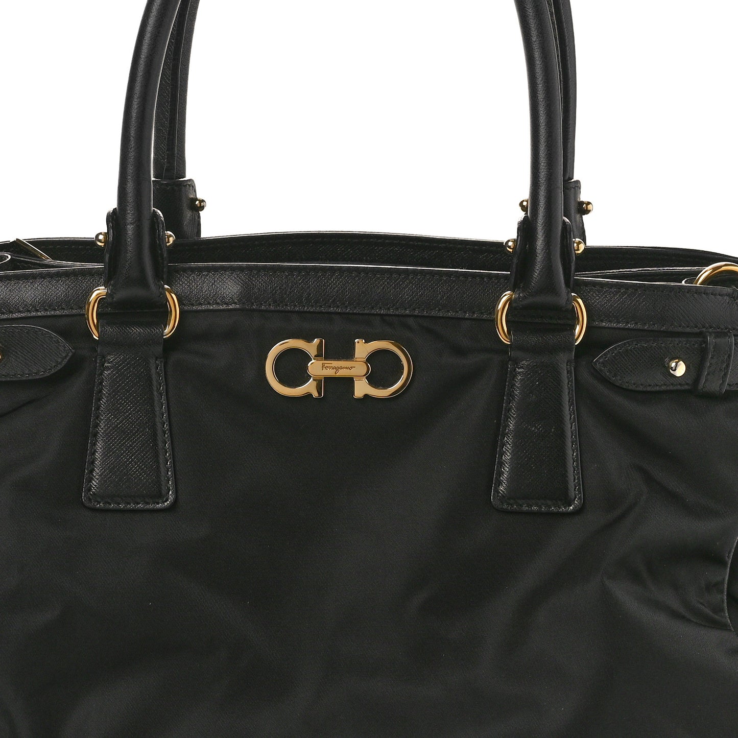 Nylon Batik Small Tote Black