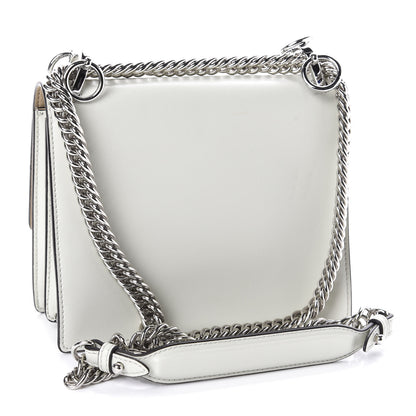 Fendi Vitello Liberty Studded Small Kan I Shoulder Bag Bianco 3 of 10