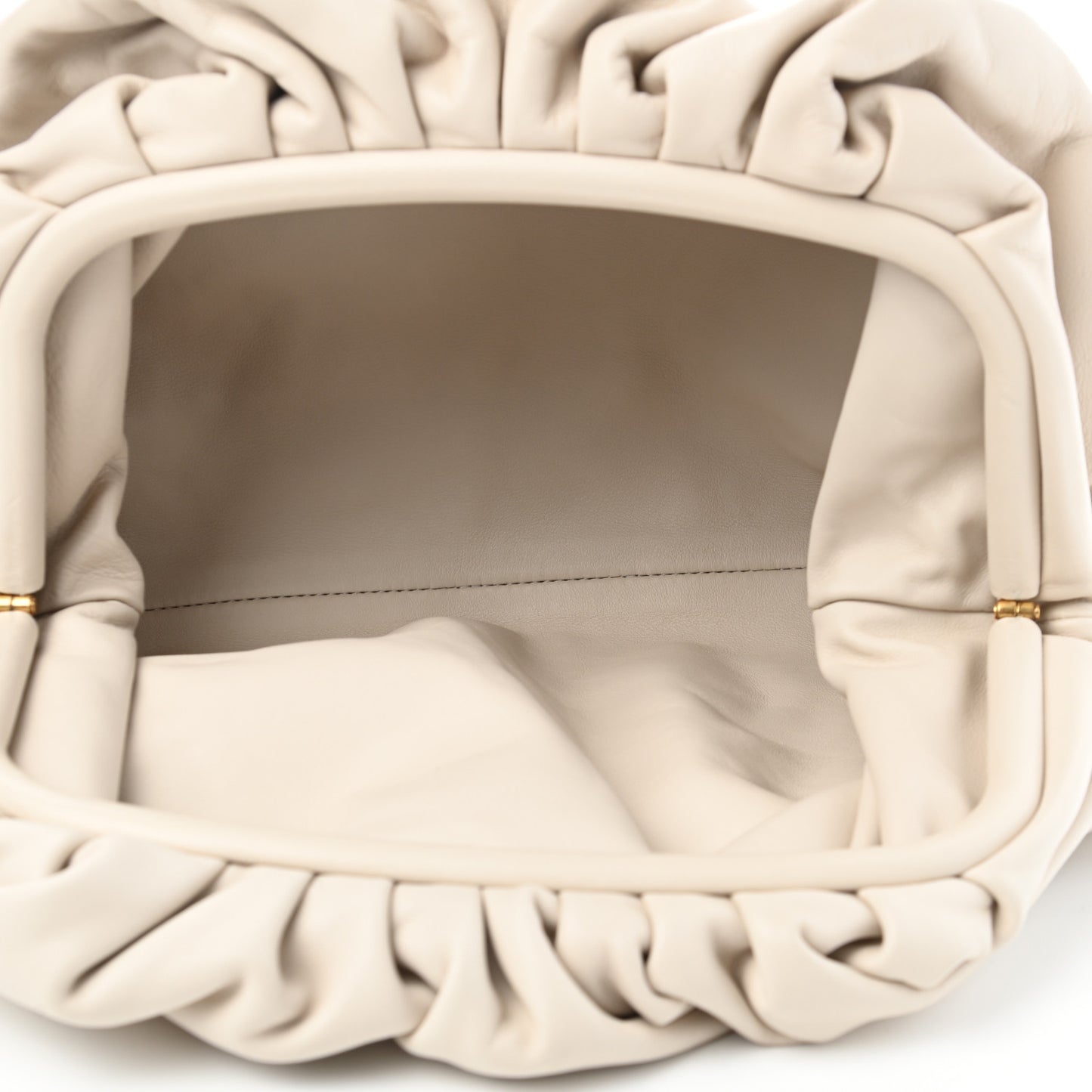 Smooth Butter Calf The Pouch Oversized Clutch Mist
