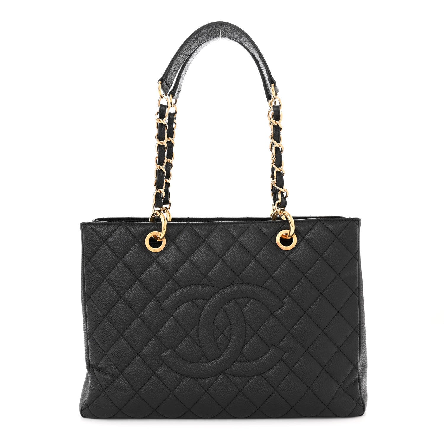 Chanel Caviar Quilted Grand Shopping Tote GST Black 1 of 11