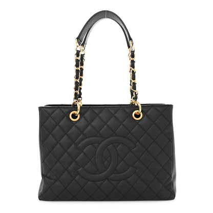 Chanel Caviar Quilted Grand Shopping Tote GST Black 1 of 11