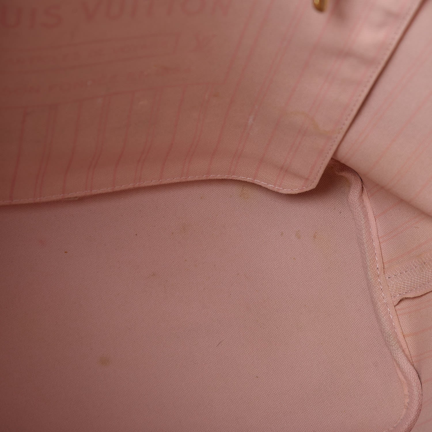 Louis Vuitton Damier Azur Neverfull MM Rose Ballerine 13 of 23