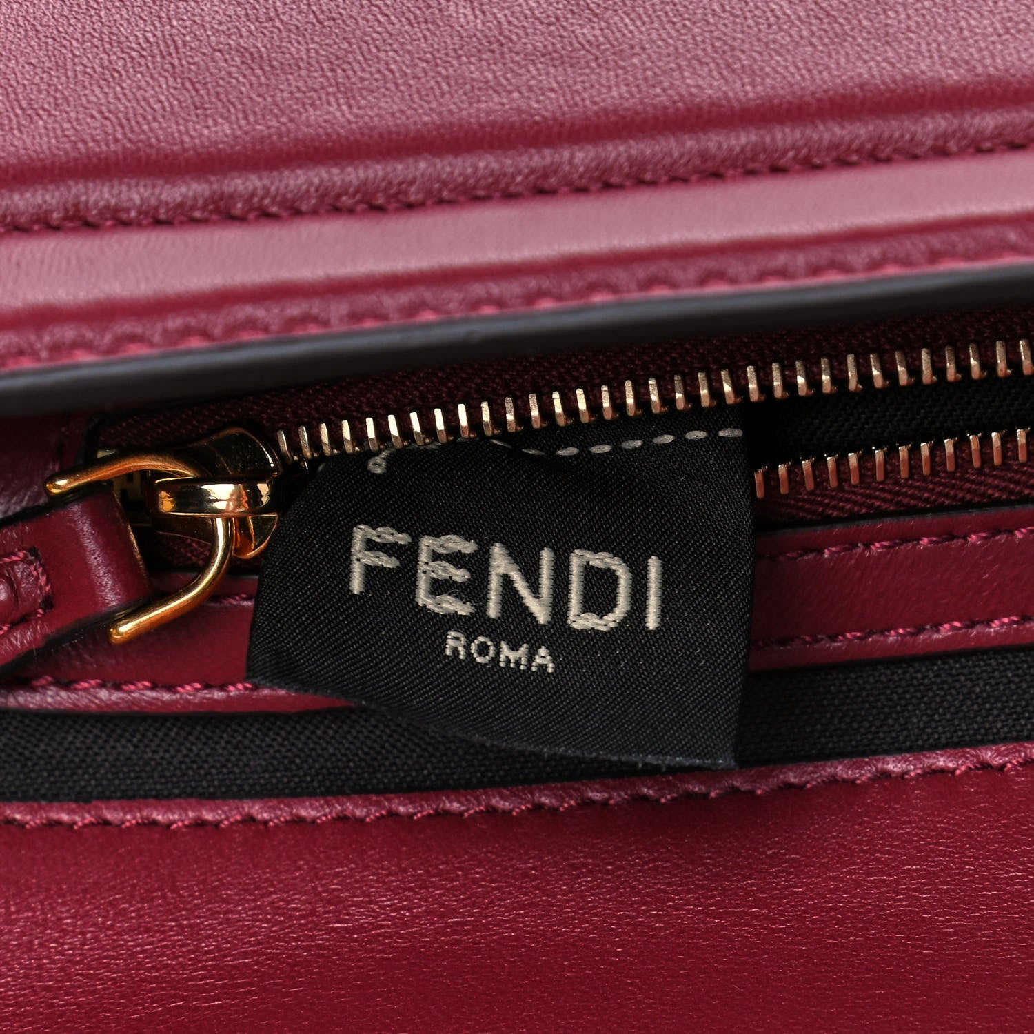 Fendi Nappa Apolo Chain Baguette Barolo 6 of 15